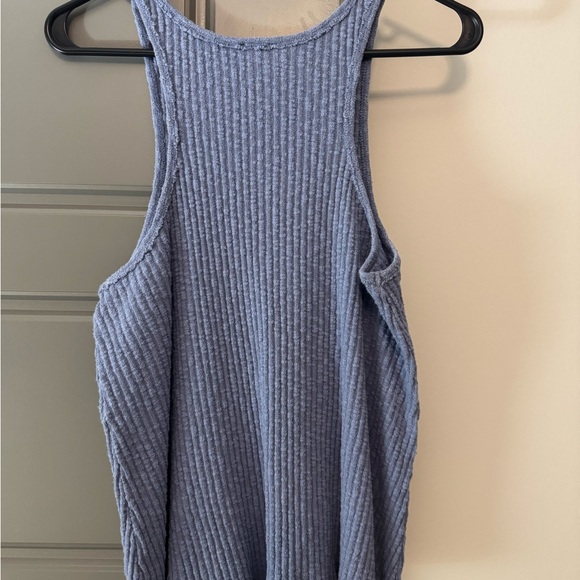 BKE Slate Blue Ribbed Tank Top - Picture 2 of 3